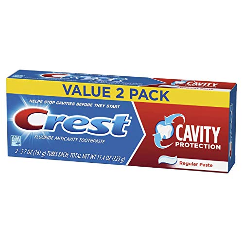 Crest Cavity Protection Toothpaste for Daily Use, Regular Paste, 5.7 Oz (Pack of 2)
| Crest Cavity Protection Toothpast