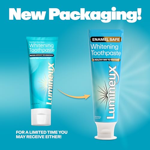Lumineux Peroxide Free Teeth Whitening Toothpaste for Sensitive Teeth - Fluoride Free, No Alcohol, SLS Free - 2 Pack - |